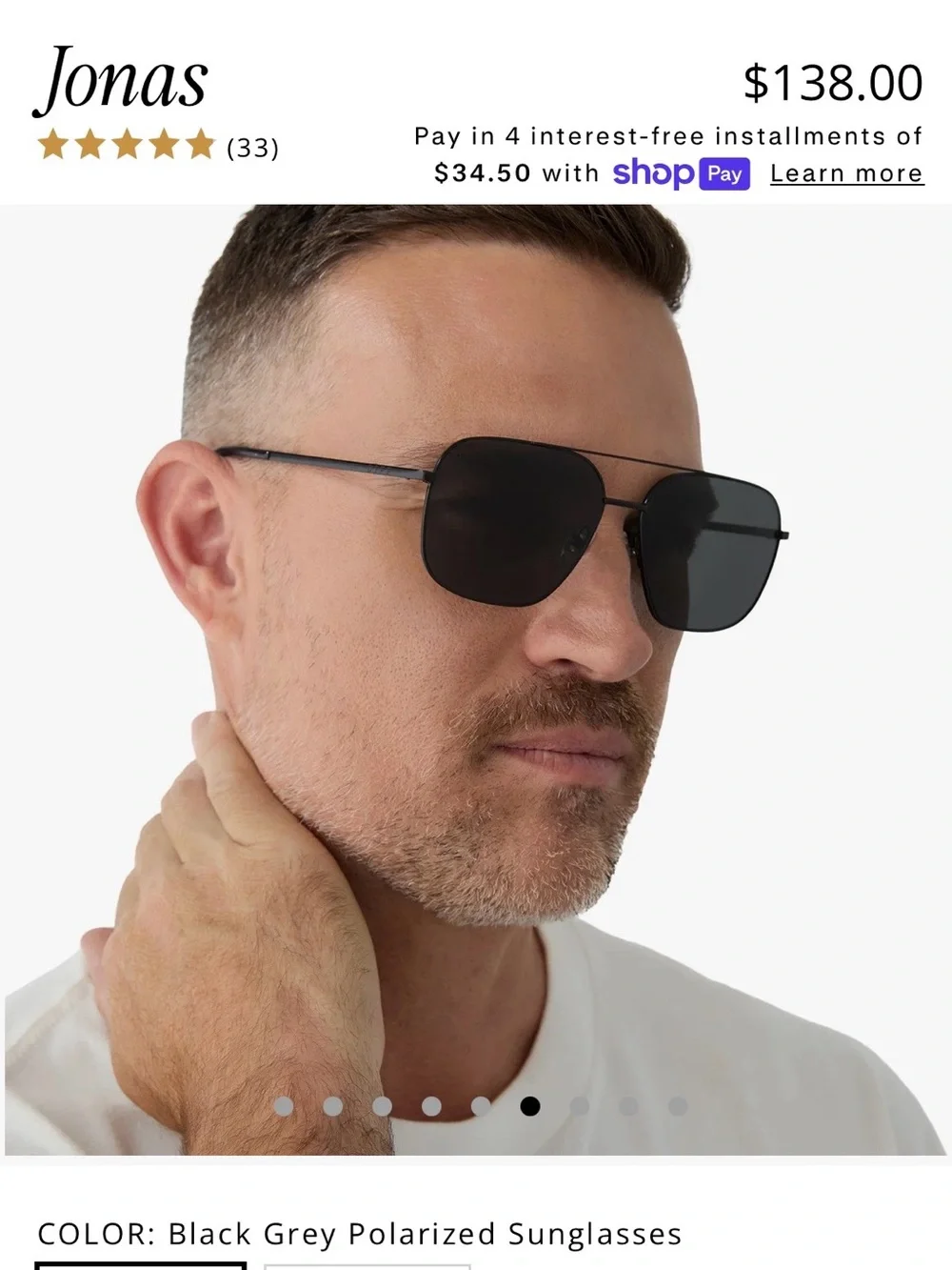 Diff Eyewear Men's Sunglasses in Black and Green Polarized Lenses